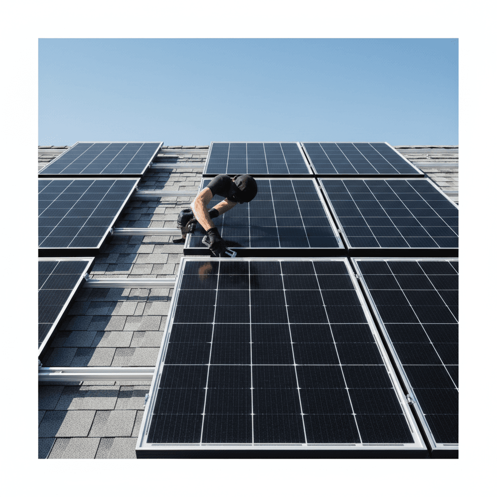 Solar PV installation on residential property